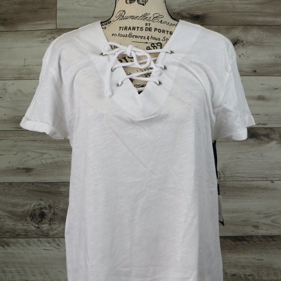 U.S. Polo‎ Assn.* Women's 2 Piece Set Cardigan Sweater Navy/White Blouse~ Medium - Picture 3 of 14